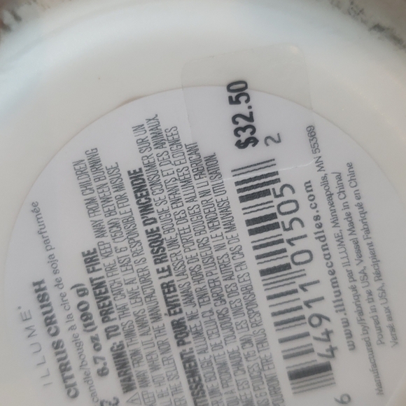 ❤️BUY 2 GET 1 FREE  Citrus Crush Ceramic Flower Candle, Vegan, Plant base - Picture 5 of 5